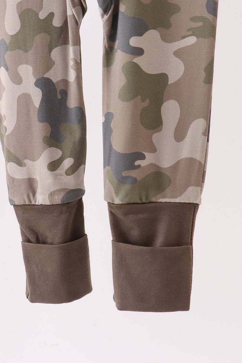 Baby Camo Zip Front Romper