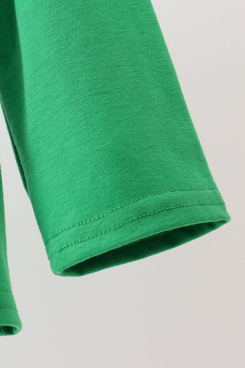 Classic Green Christmas Tree Appliqué Shirt
