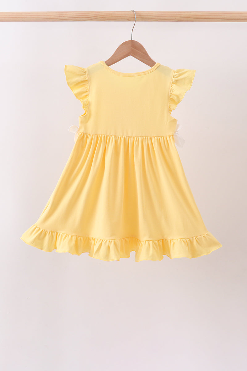 Be Our Guest Embroidery Ruffle Dress