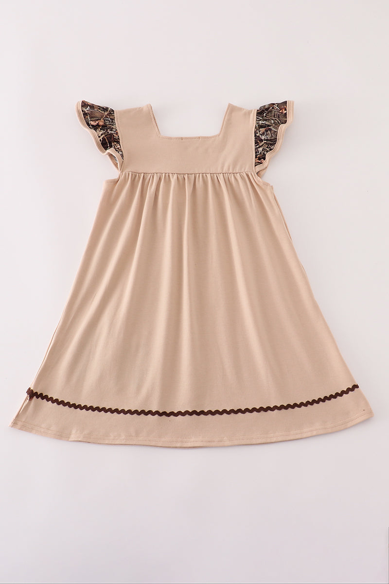 Camo Trim Retriever Dress for Girls