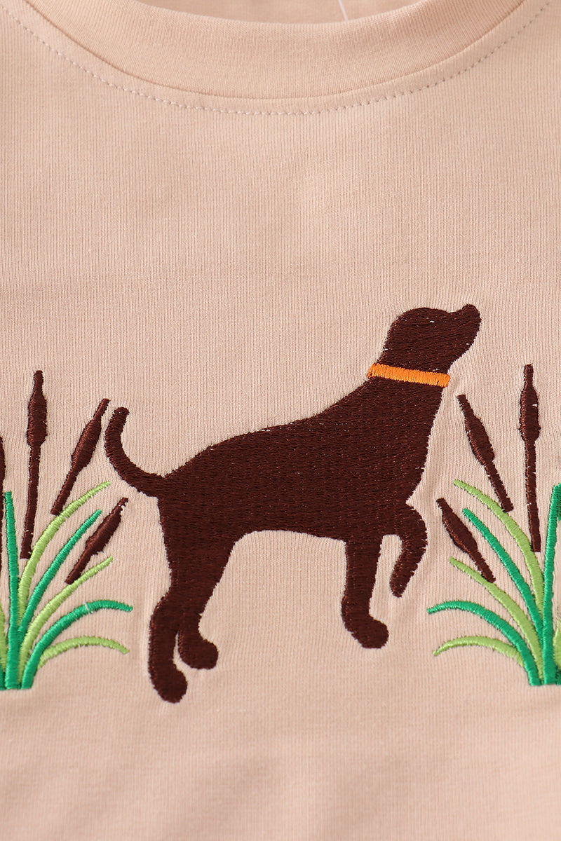 Retriever Romper with Camo Trim