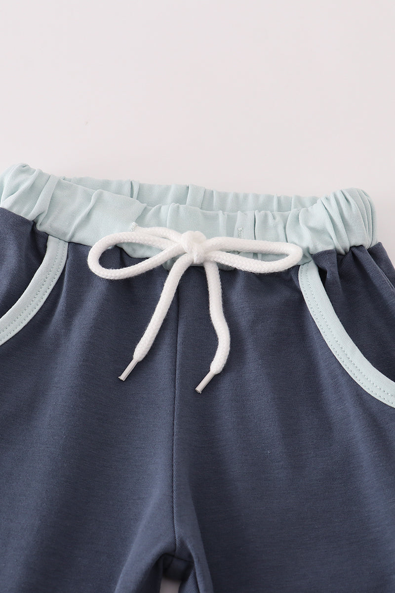 Pastel Pumpkin Graphic Tee & Jogger Set – Unisex Fall Outfit for Toddlers