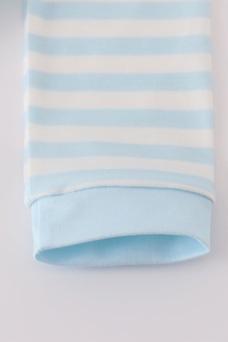 Striped Appliqué Crane Romper