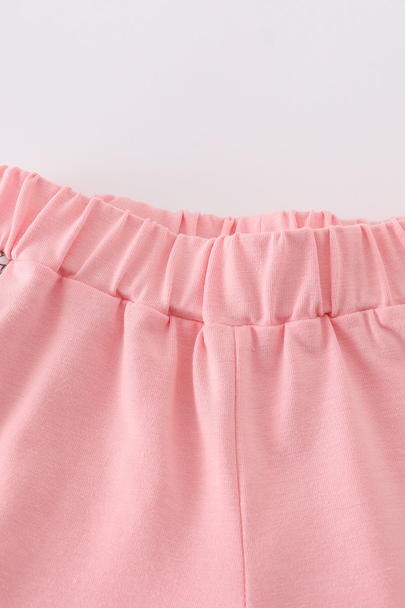 Blossom Ruffle Set – Pink Floral Top & Shorts