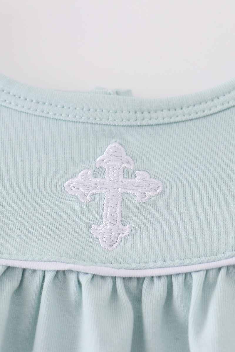 Cross Embroidered Set