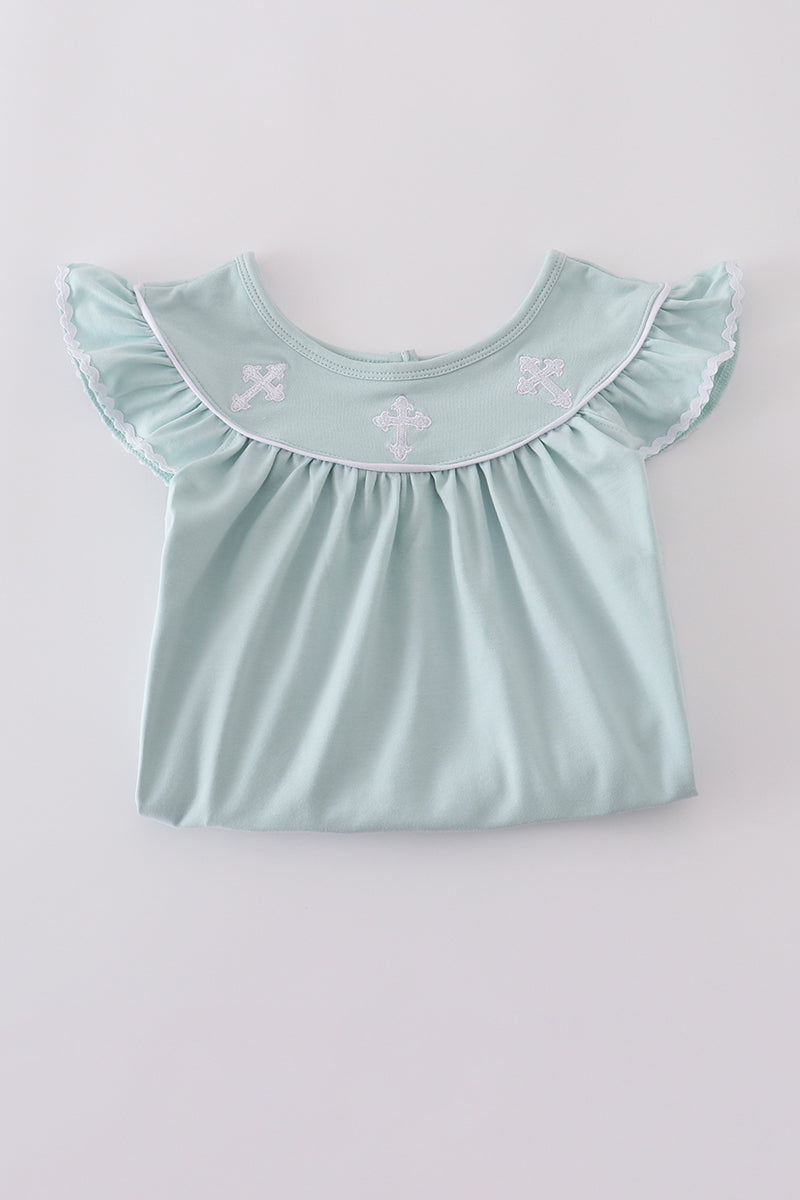 Cross Embroidery Dress