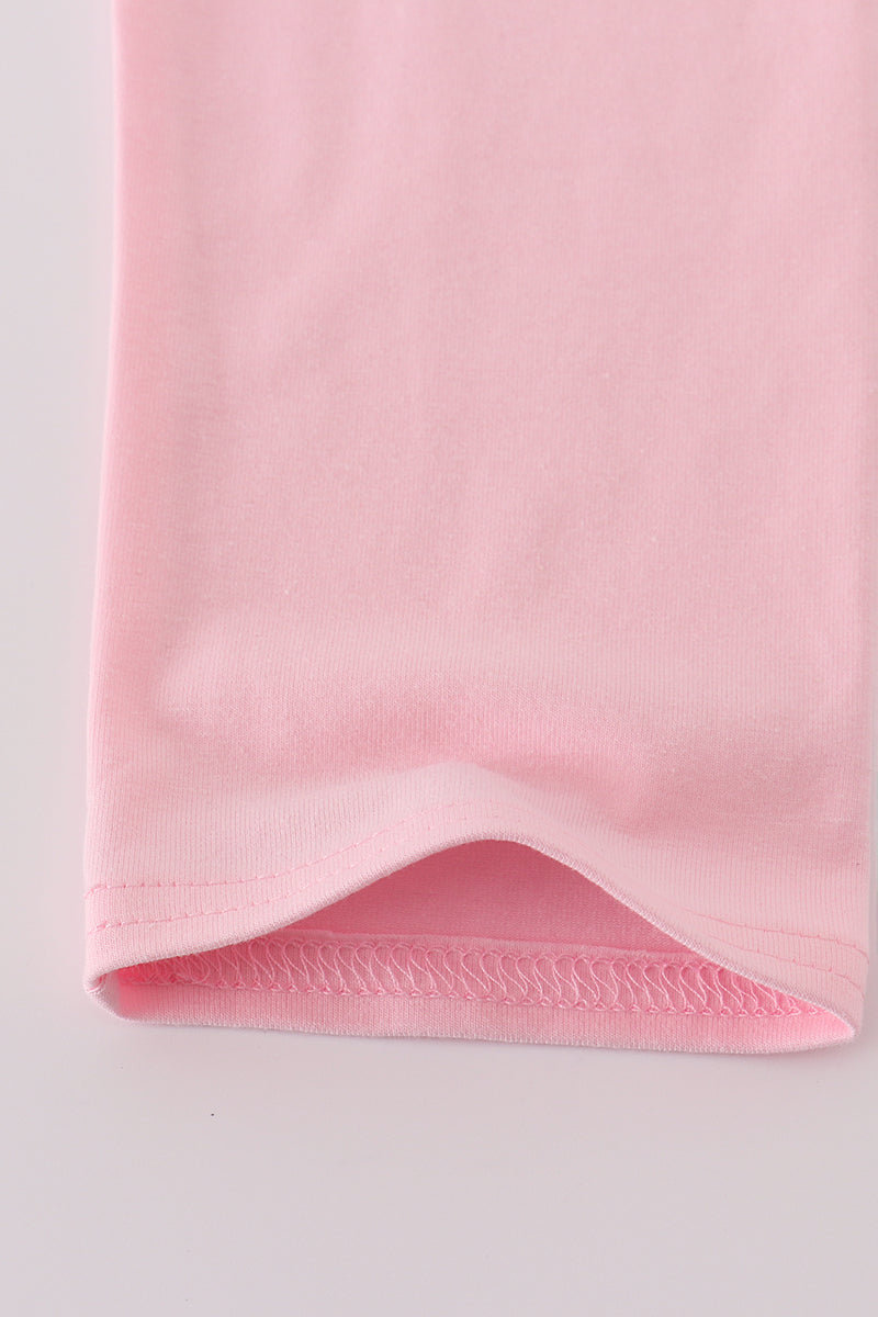 Sweetheart Pink Bow Tunic & Legging Set