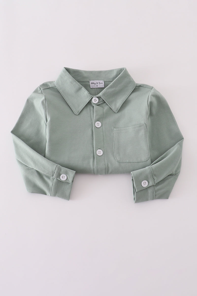 Sage Button Down Shirt