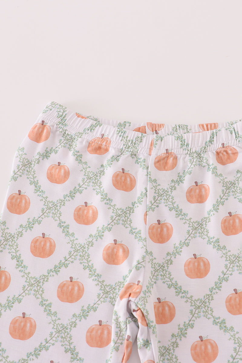 Green Pumpkin Bamboo Pajama Set