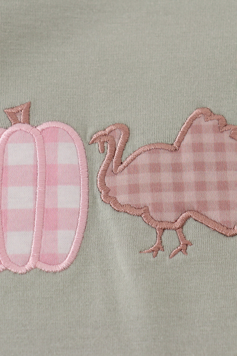 Pumpkin Appliqué Turkey Dress
