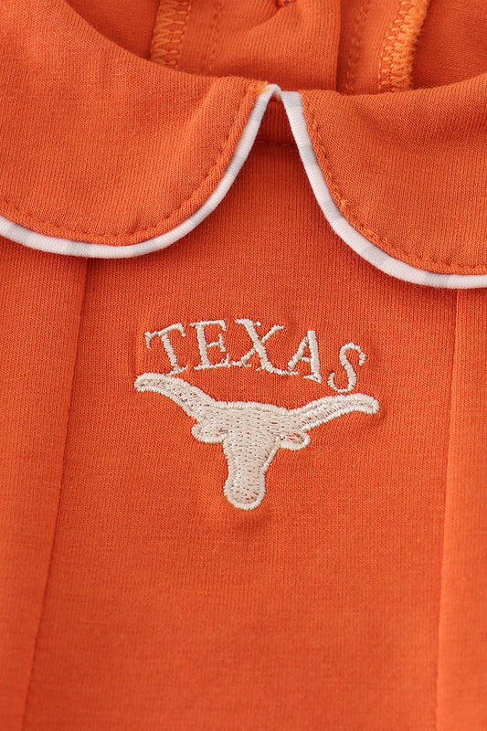 Rust Texas Embroidered Bubble