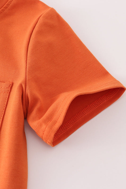 Rust Texas Embroidered Top