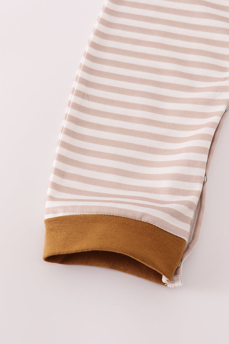 Striped Duck Embroidered Romper