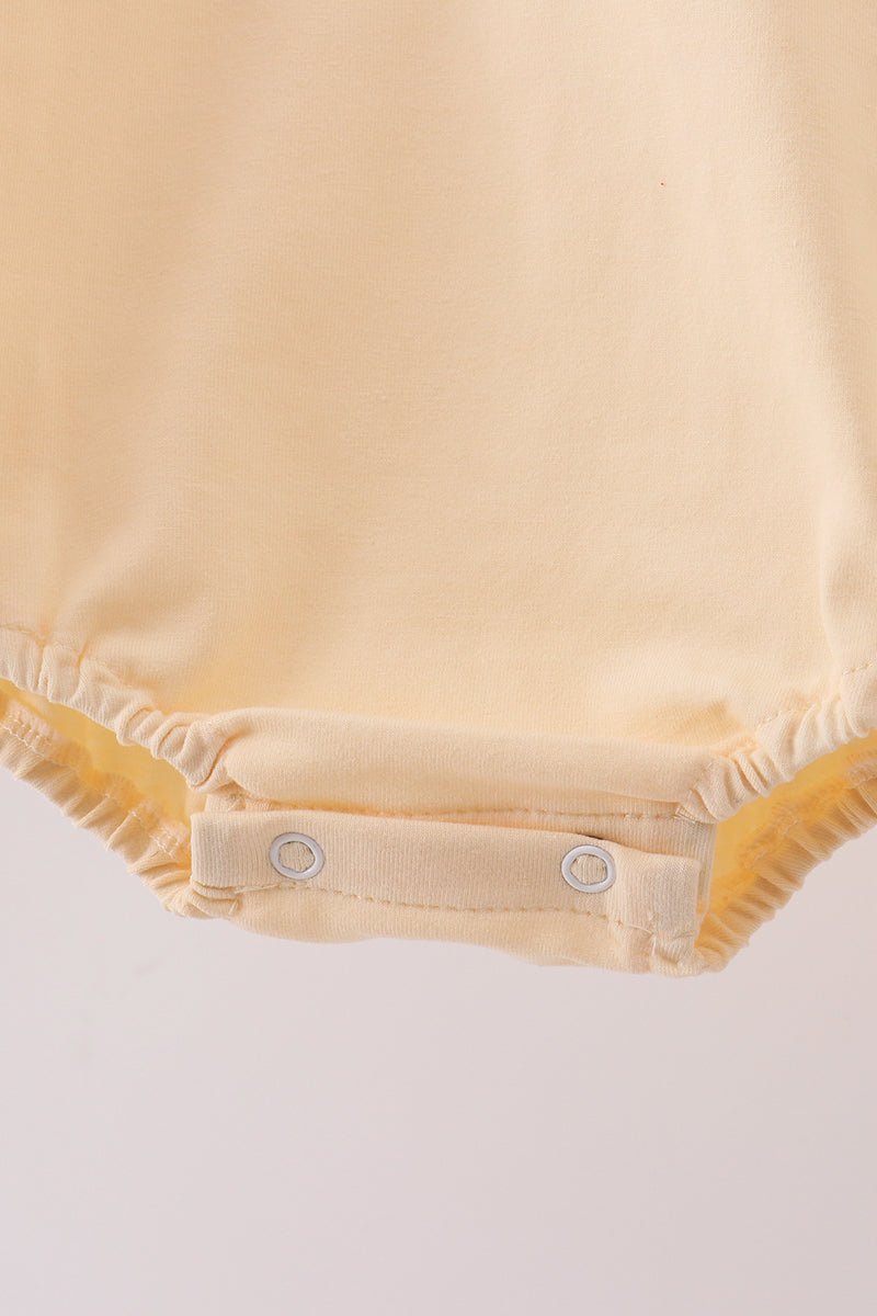 Yellow Long Sleeve Turkey Romper