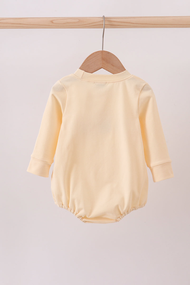 Yellow Long Sleeve Turkey Romper
