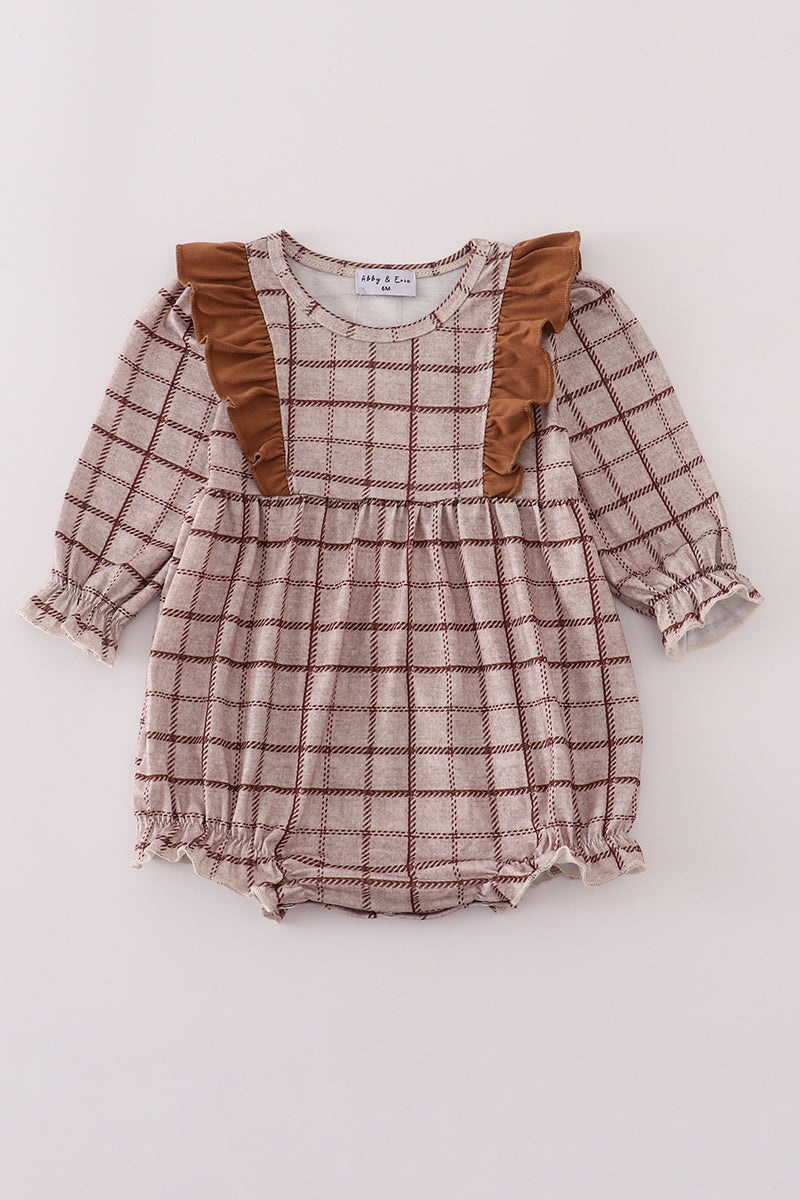 Ruffle Plaid Bubble