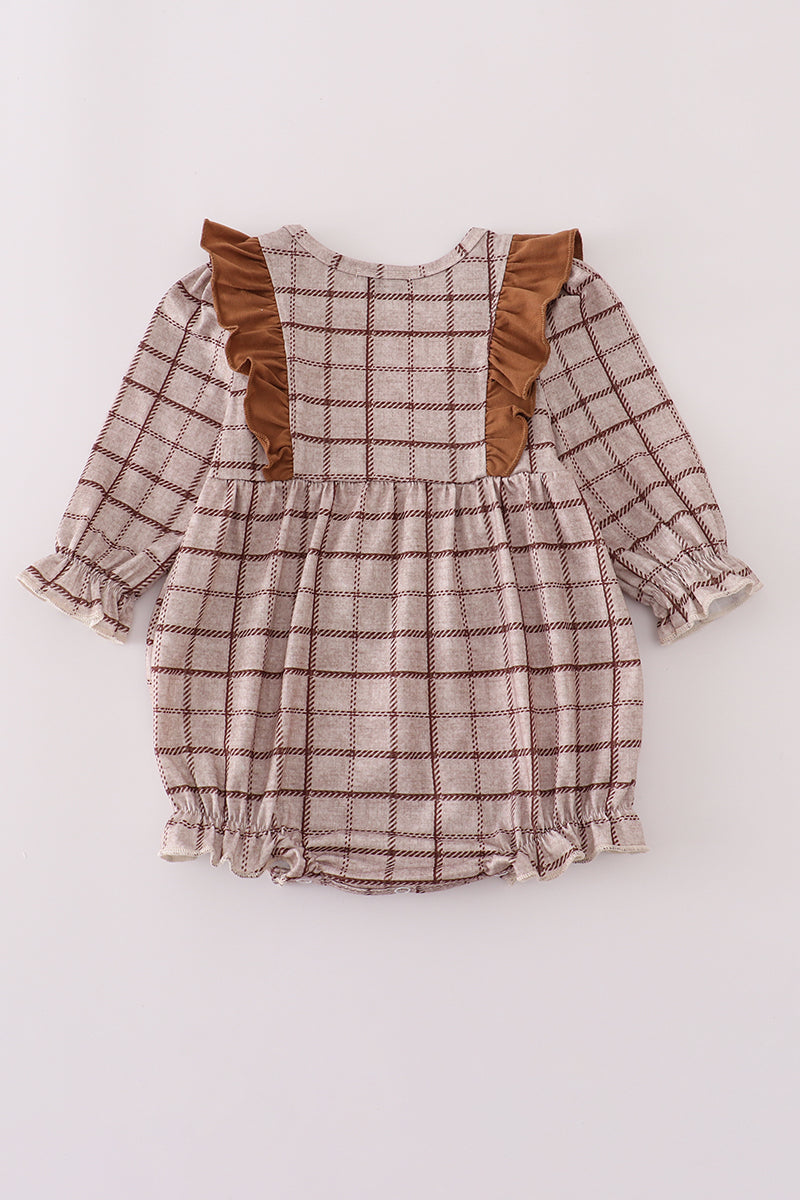 Ruffle Plaid Bubble