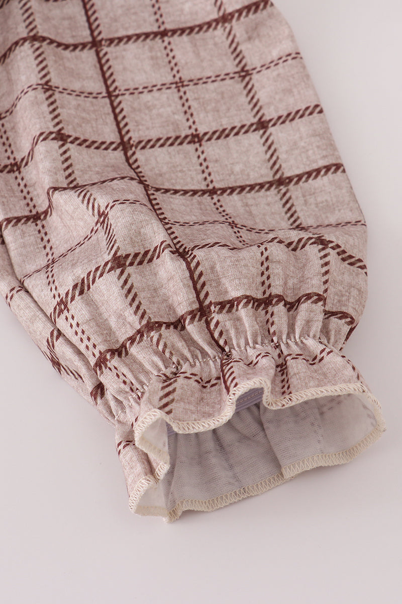 Ruffle Plaid Bubble