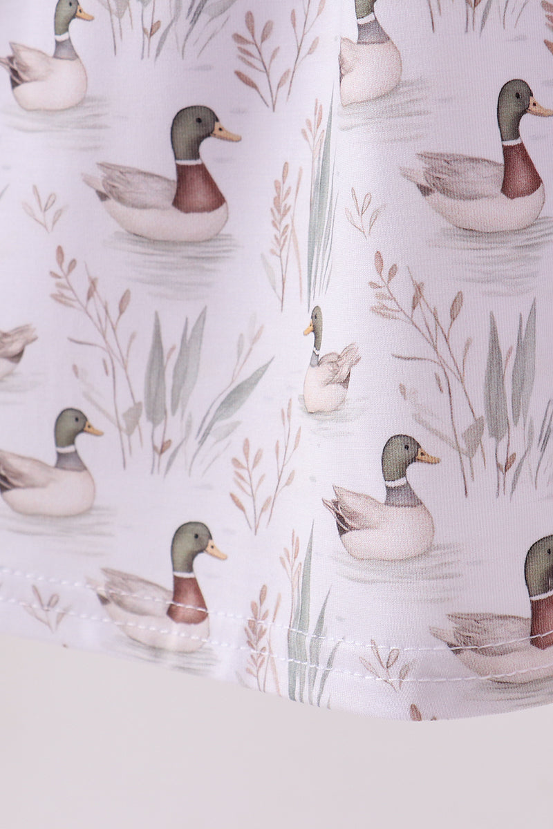 Little Duckie Long Sleeve Twirl Dress