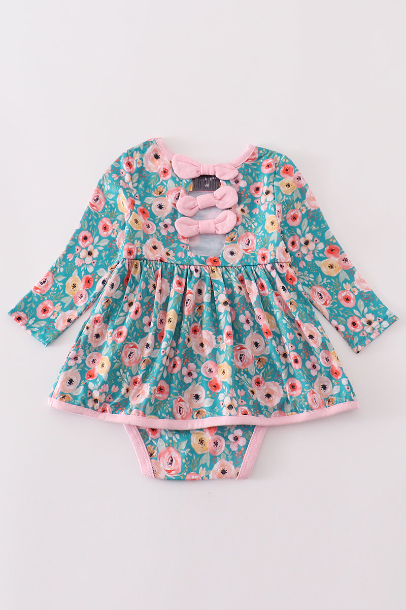 Blossom Babe Long Sleeve Bodysuit Dress