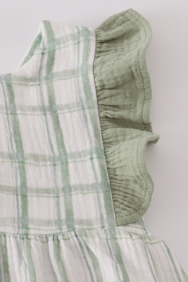Ruffle Plaid Dress