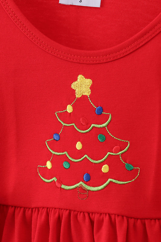 Holiday Plaid Tree Tunic & Leggings Set