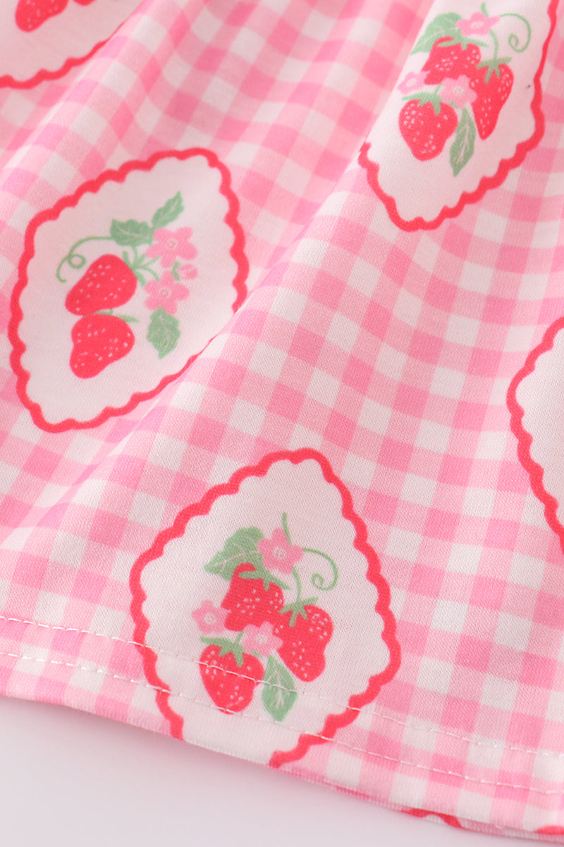 Strawberry Print Bloomer Set