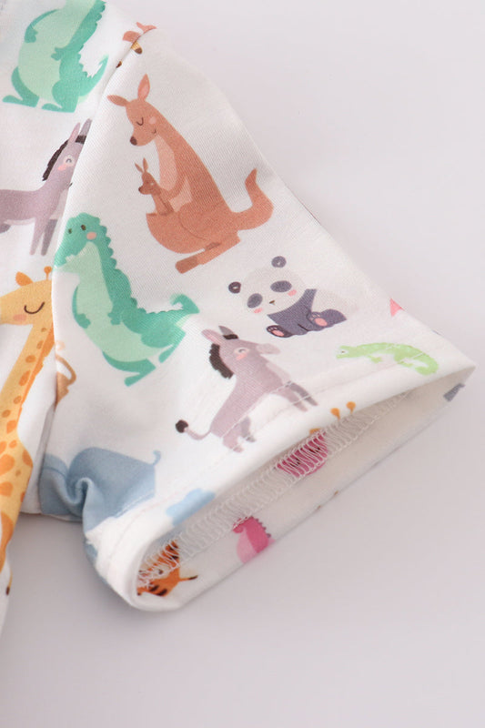 Animal Parade Short Set – Blue