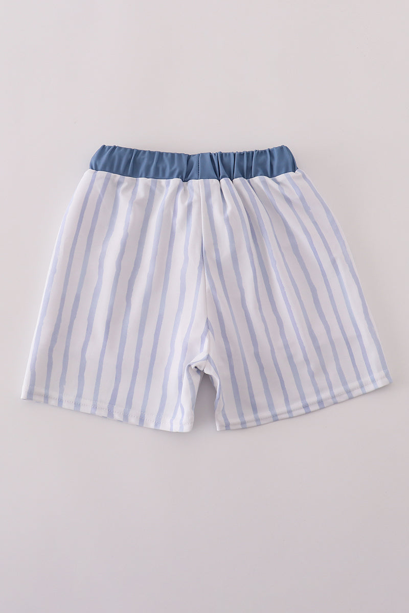 Coastal Stripe Boys’ Swim Shorts- UPF50+