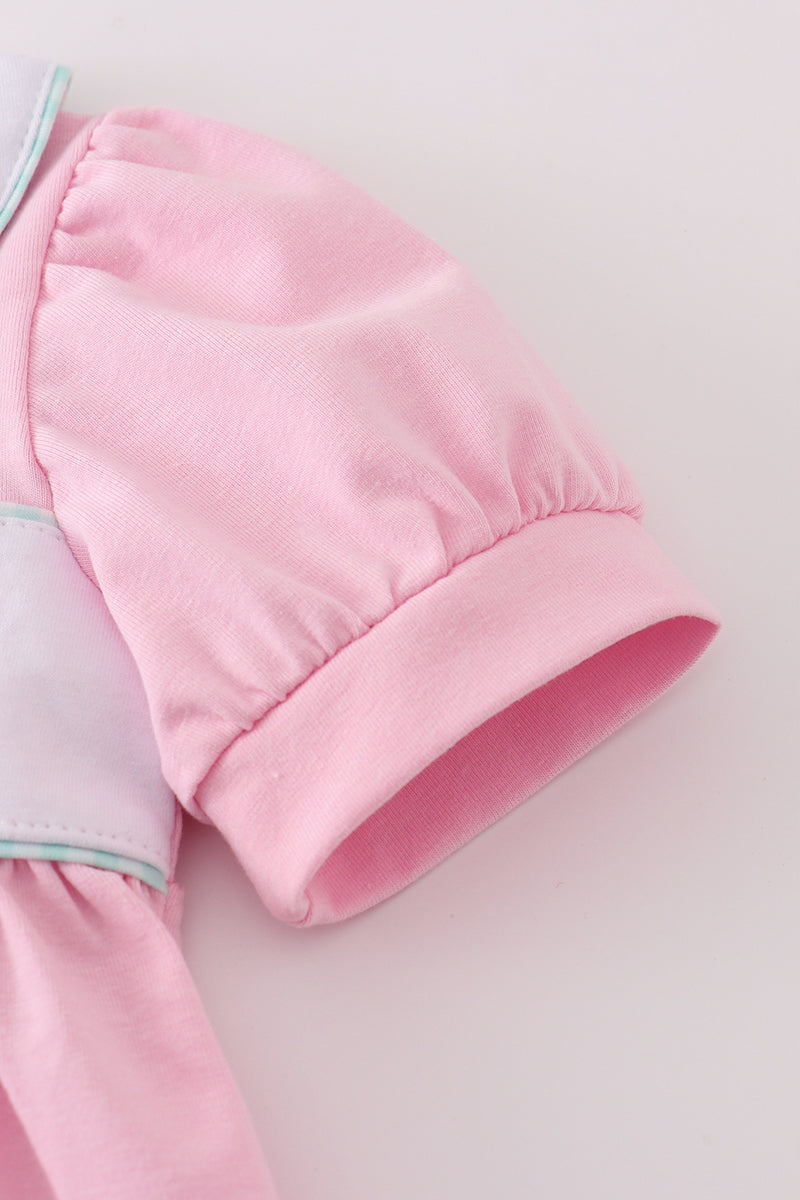 Pink Teapot Smocked Set
