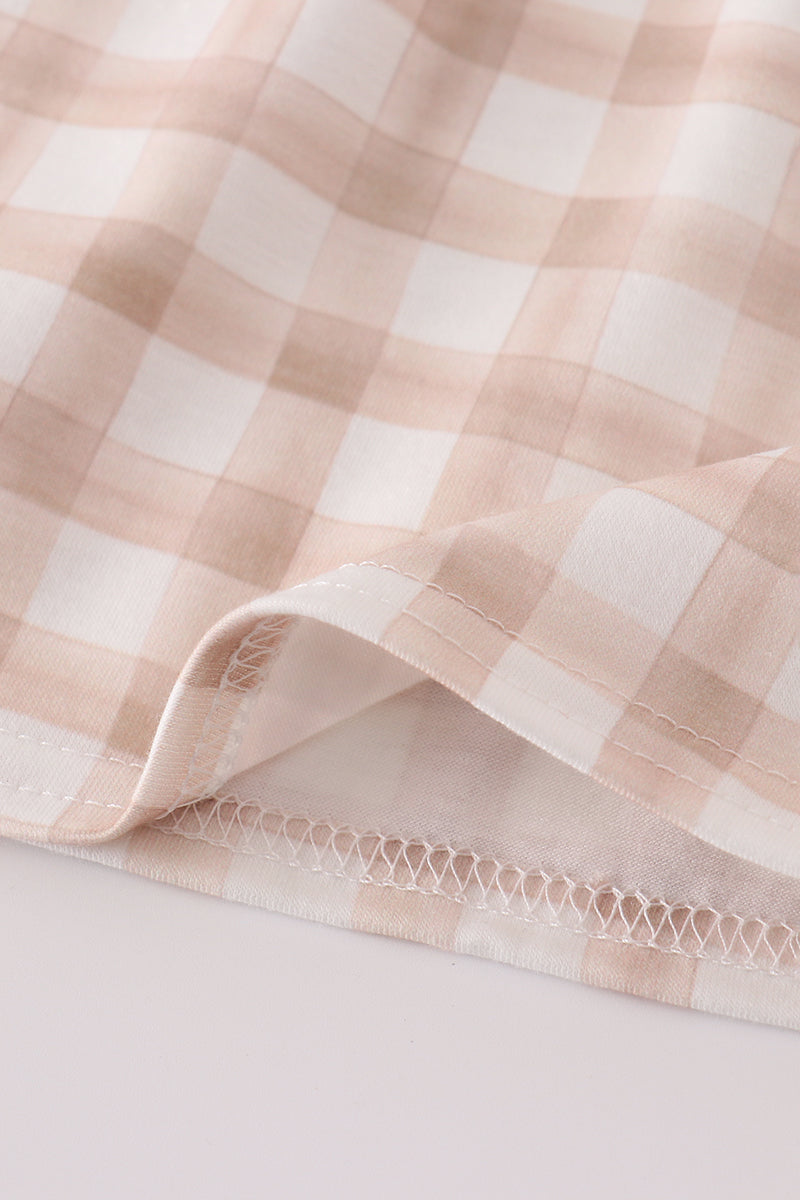 Puppy Parade Gingham Dress Set