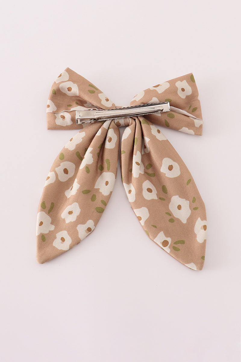 Floral Print Bow
