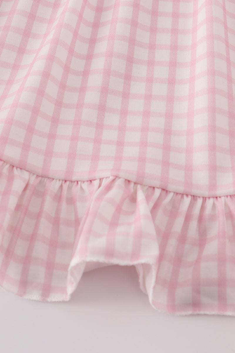 Pink Puppy Embroidered Ruffle Pants Set