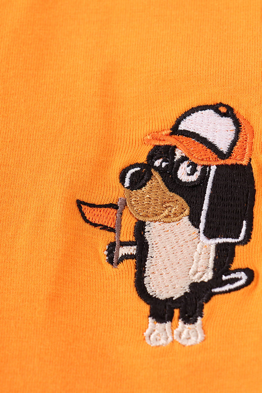 Go Vols!” Orange Game Day Henley Tee