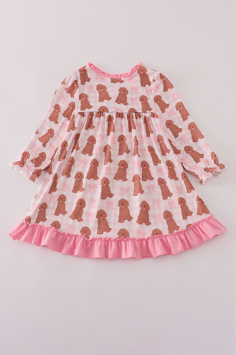 Puppy Bow Print Nightgown