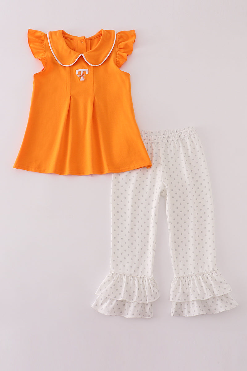 Go Vols Ruffle Pants Set