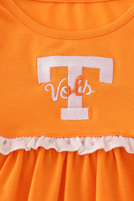Orange Tennessee Go Vols Dress