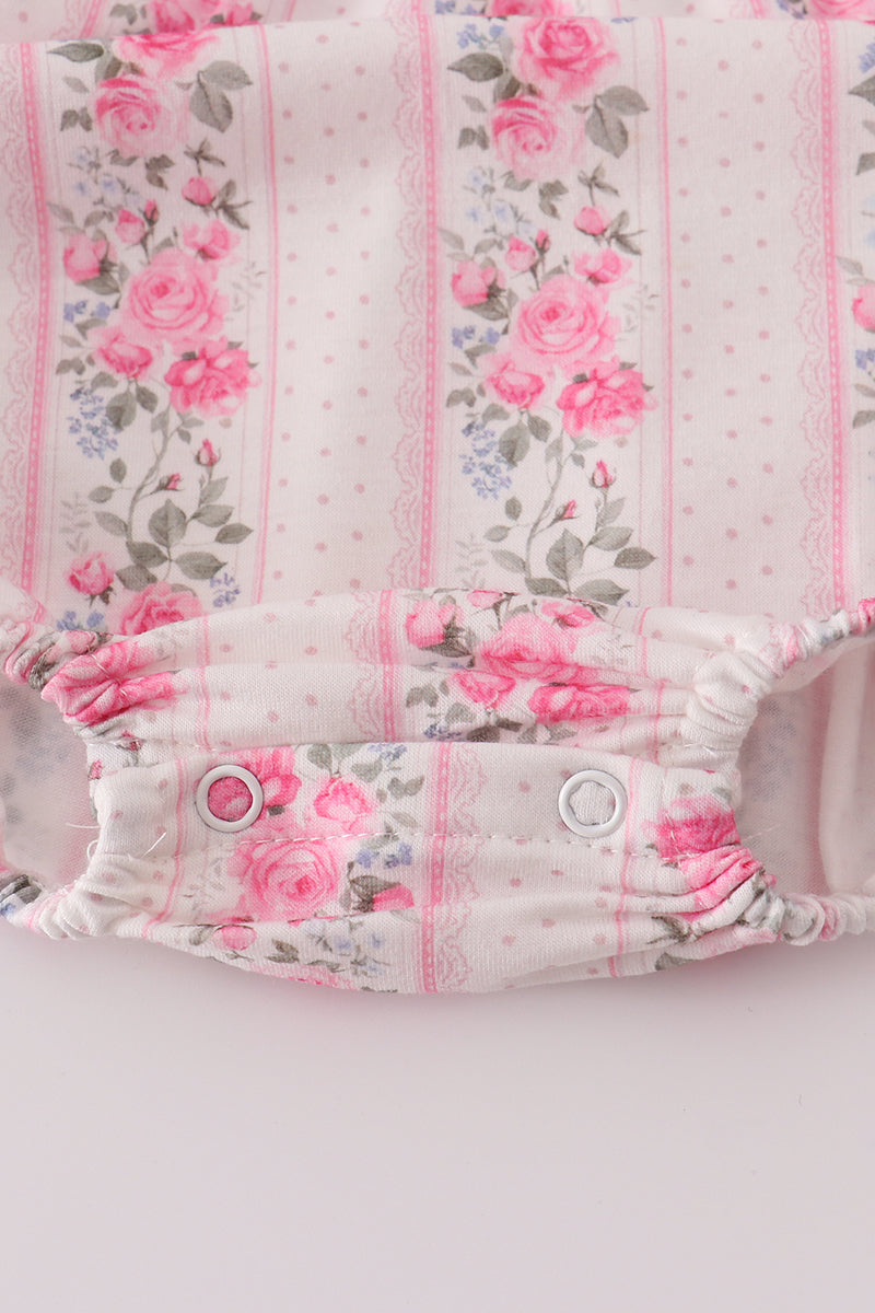 Pink Floral Ruffle Bubble