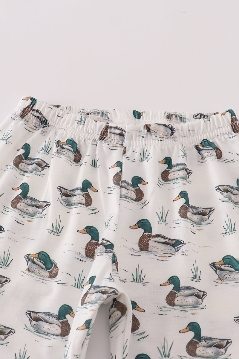 Green Duck Polo Top & Pants Setk