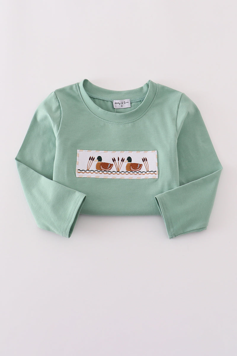 Gingham Mallard Duck Top & Pant Set