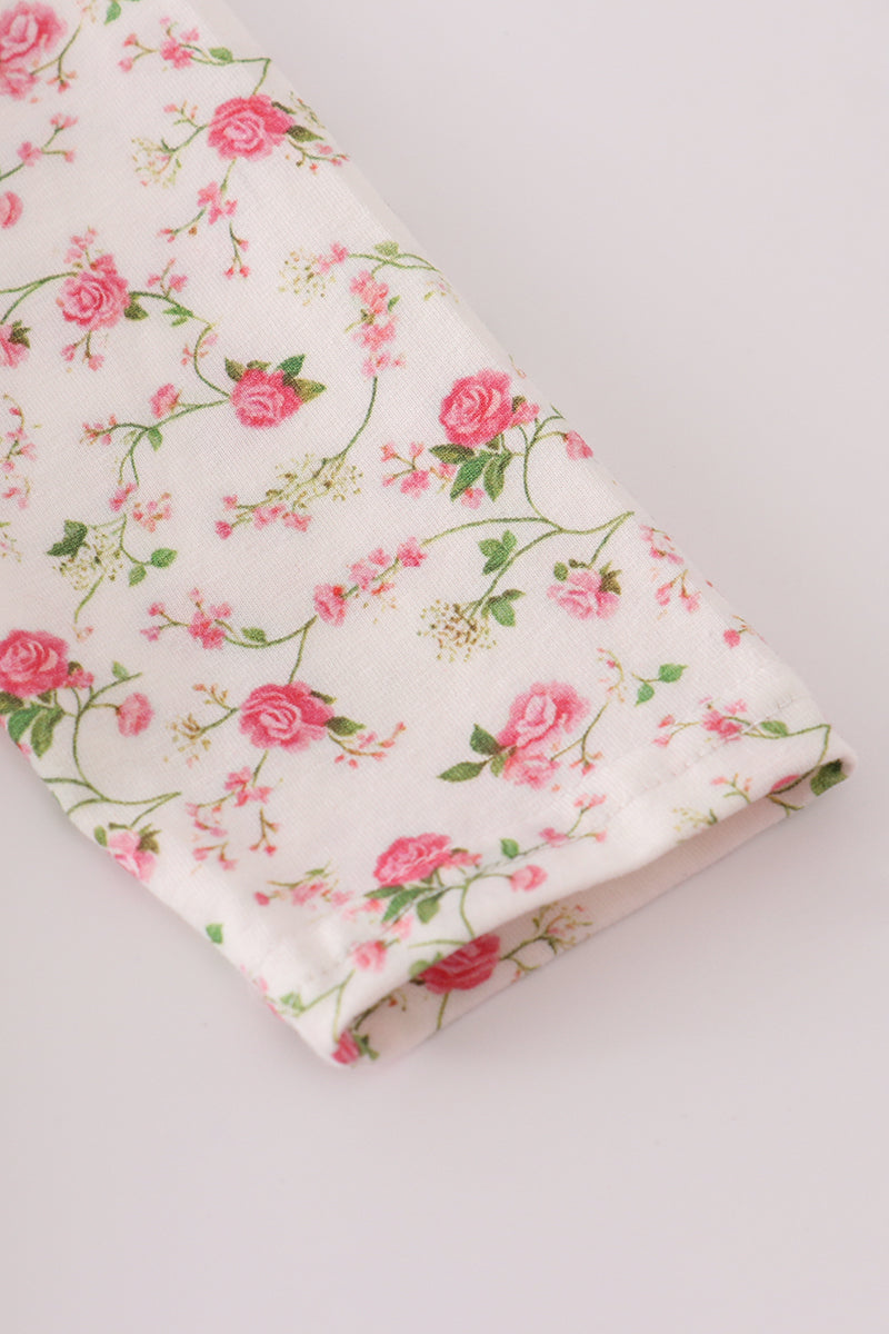 Rose Smocked Dress & Bloomer Set – Long Sleeve