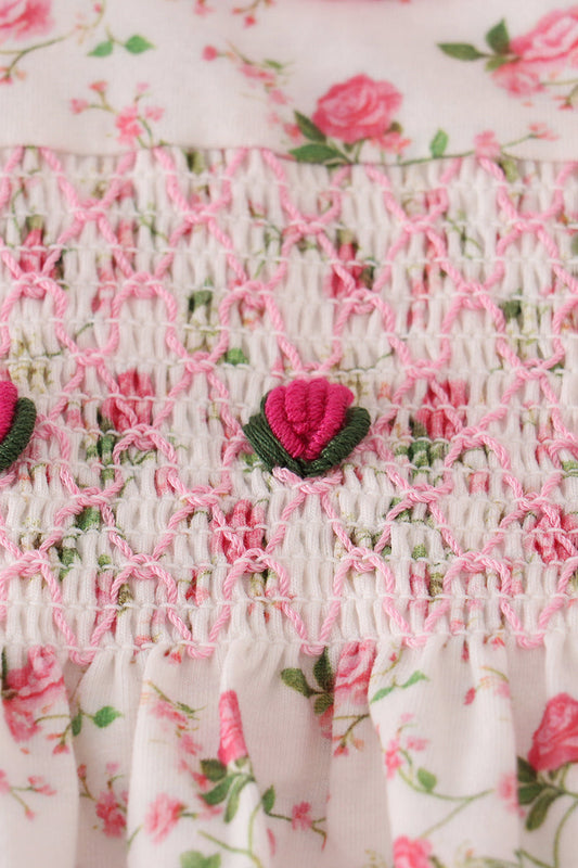 Rose Smocked Outfit Set