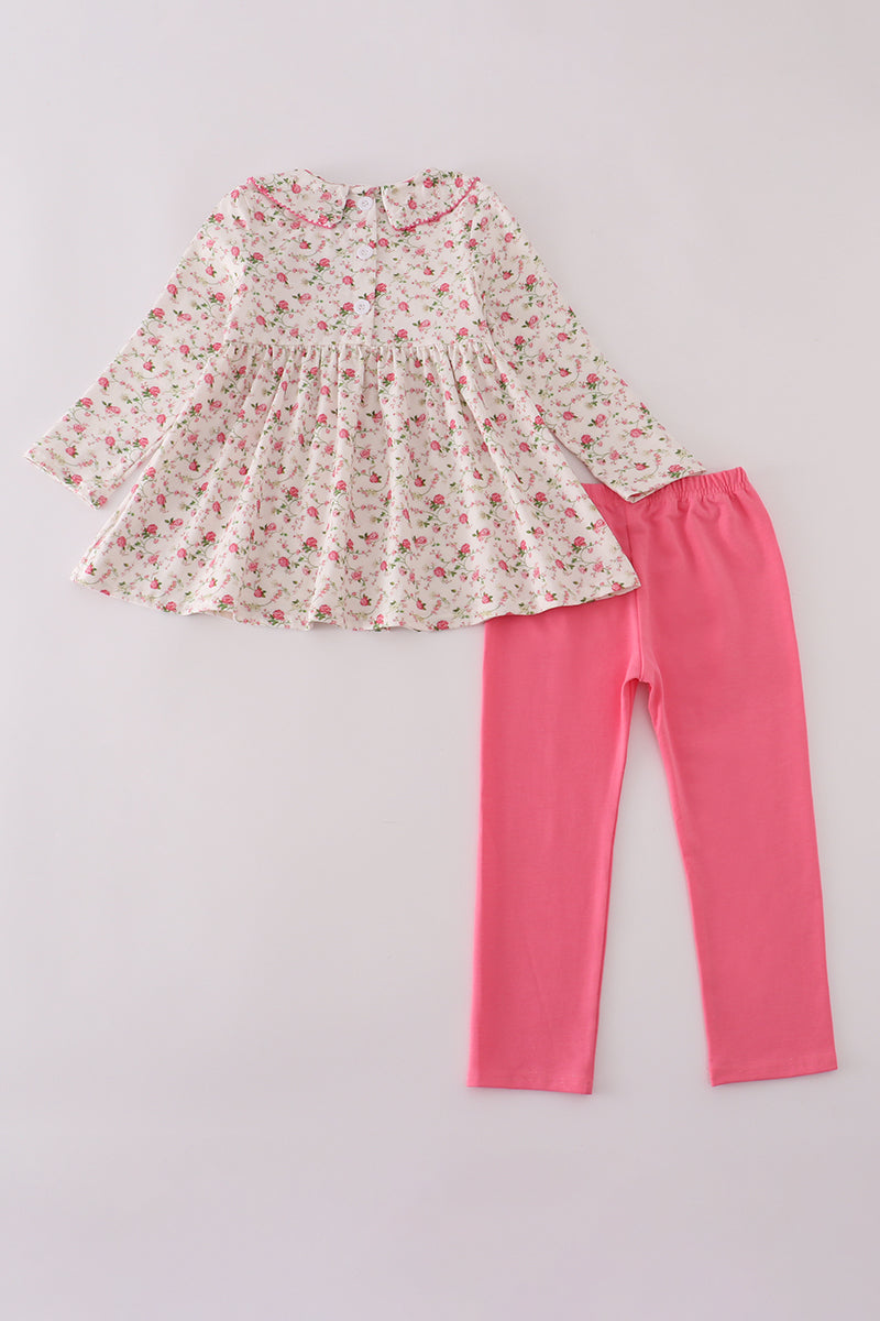 Rose Smocked Outfit Set