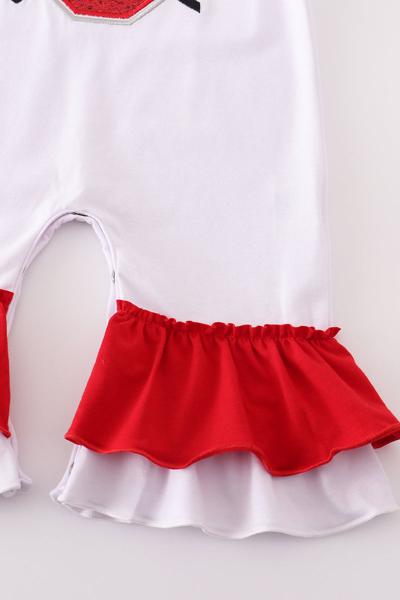 Ohio State Ruffle Jumpsuit
