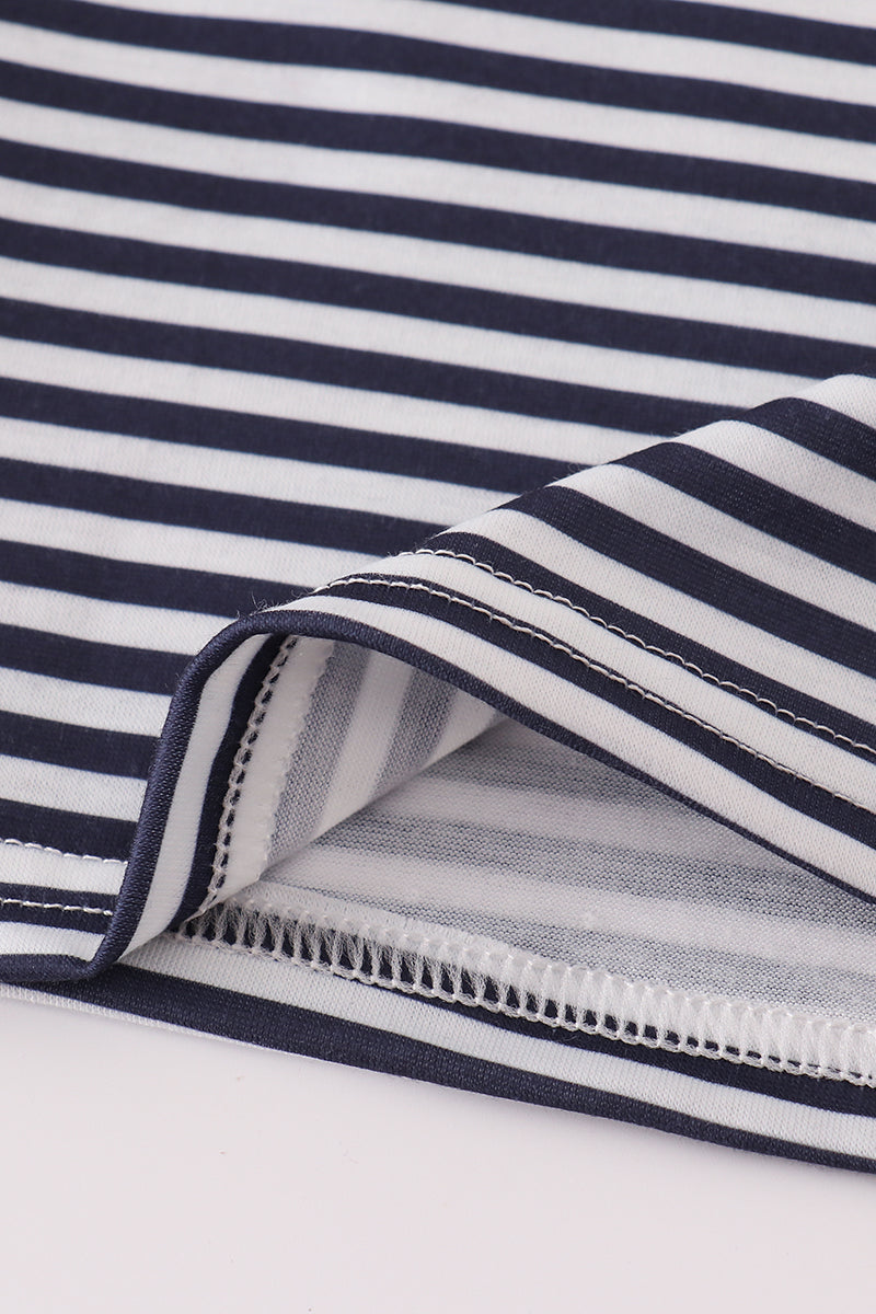 Striped Football Long Sleeve Tee