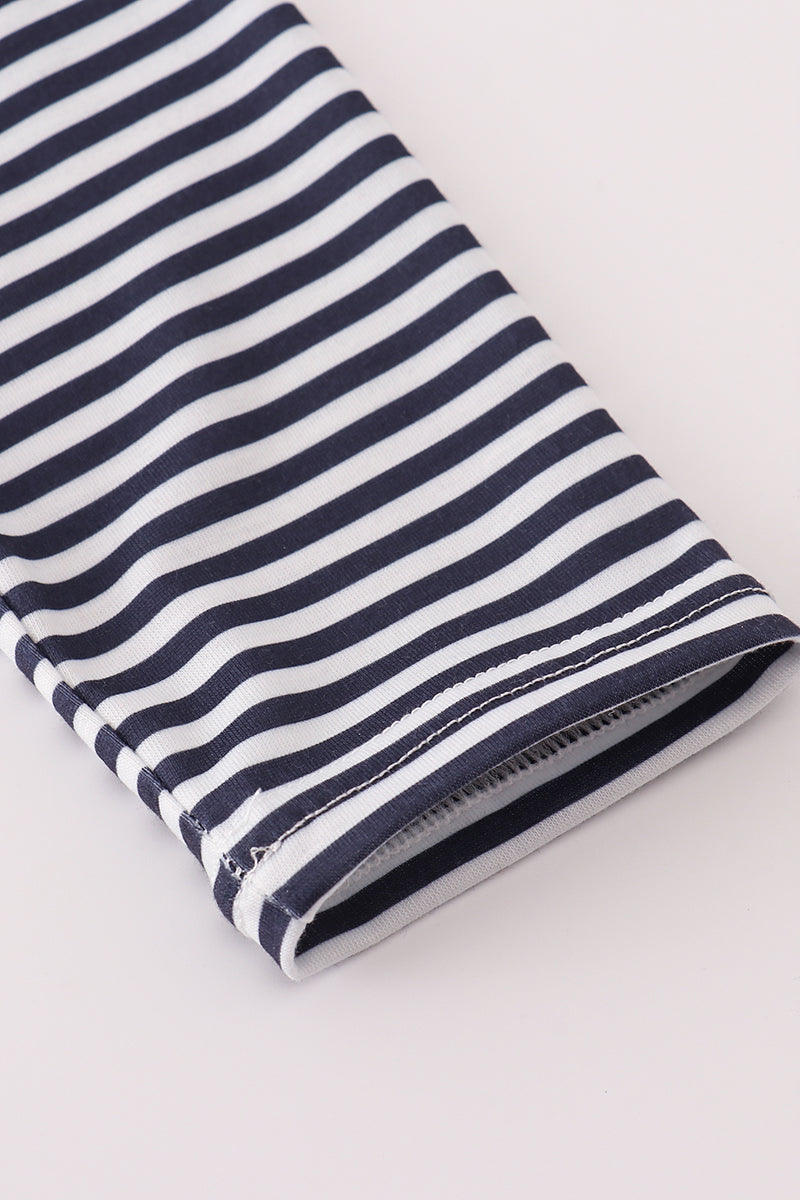 Striped Football Long Sleeve Tee