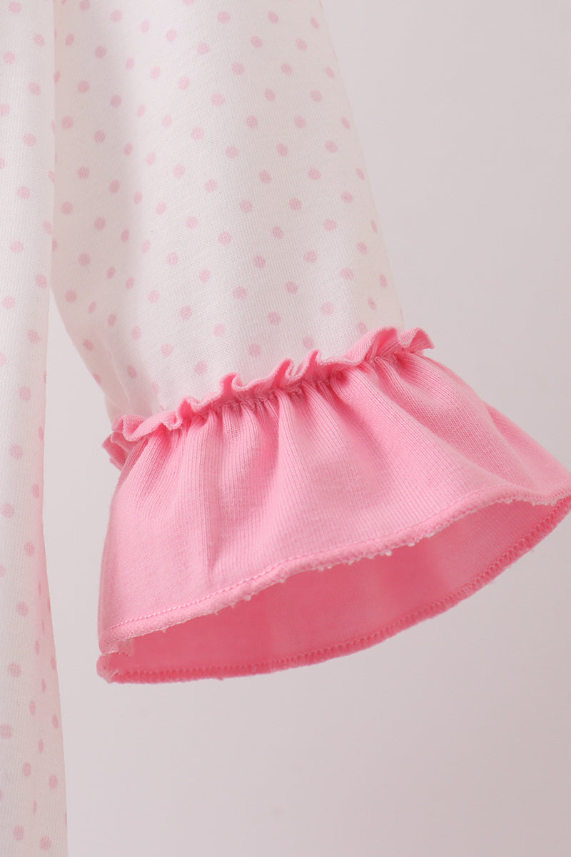 Baby Girl Pink Santa Romper