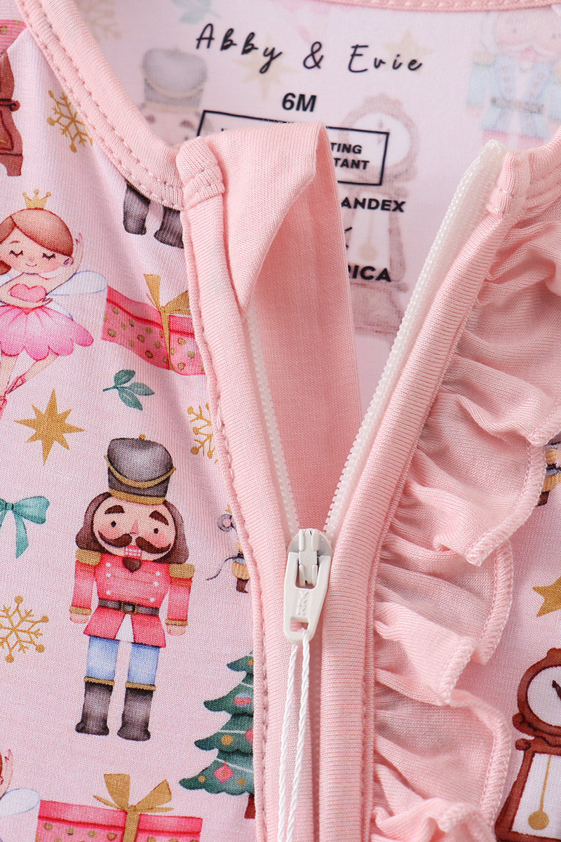 Nutcracker Holiday Baby Ruffle Romper