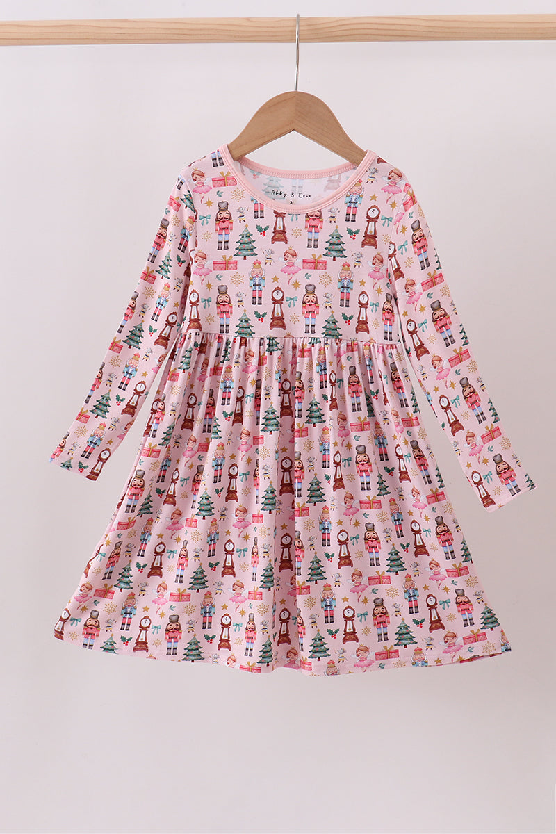 Nutcracker Print Twirl Dress - Bamboo Fiber