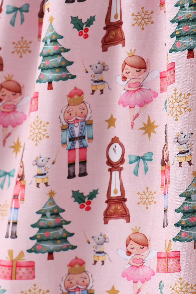 Nutcracker Print Twirl Dress - Bamboo Fiber